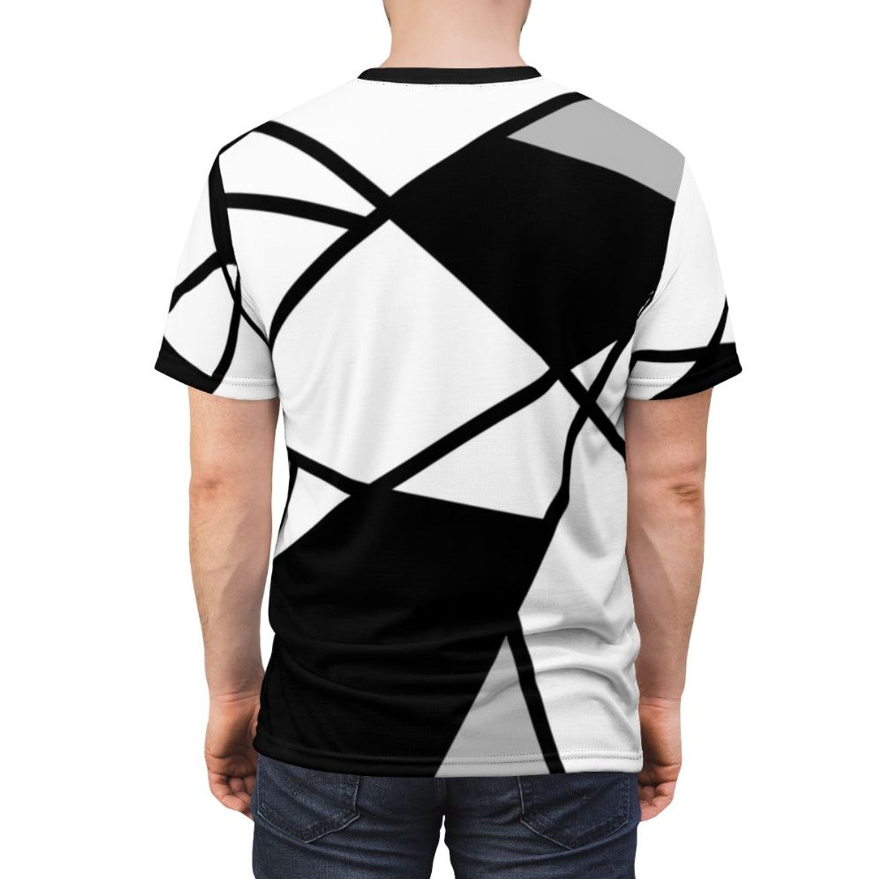 Stylish Modern Geometric Abstract Pattern T-Shirt